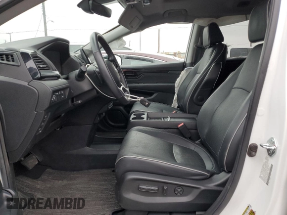 2022 Honda Odyssey Elite with VIN 5FNRL6H91NB009531, listed as a Copart auction lot 62002835 with 77,822 mi miles and Salvage title. Bid and sale history available at DreamBid. Image 7.