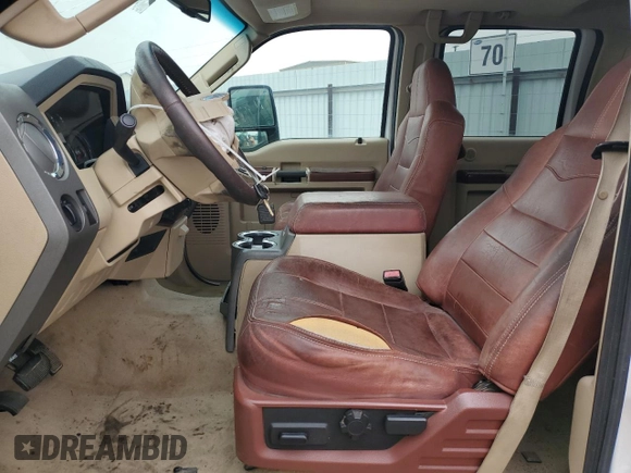 2010 Ford F-350 XL with VIN 1FTWW3DR4AEA57907, listed as a Copart auction lot 43471945 with 121,505 mi miles and Salvage title. Bid and sale history available at DreamBid. Image 7.