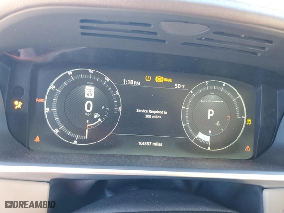 2017 Land Rover Range Rover with VIN SALGS2FE1HA348797, listed as a Copart auction lot 45932065 with 104,557 mi miles and Salvage Title. Bid and sale history available at carsss.com. Image 9.
