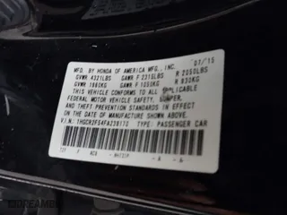2015 Honda Accord Sedan Sport with VIN 1HGCR2F54FA239170, listed as a IAAI auction lot 41733576 with 111,621 mi miles. Bid and sale history available at carsss.com. Image 9.