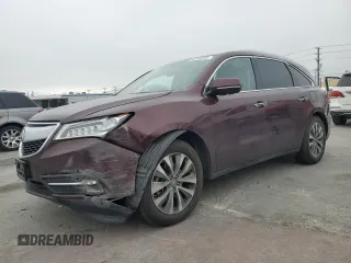 2014 Acura MDX Tech Pkg with VIN 5FRYD4H43EB043972, listed as a Copart auction lot 52950205 with 183,876 mi miles and Salvage Title. Bid and sale history available at carsss.com. Image 1.