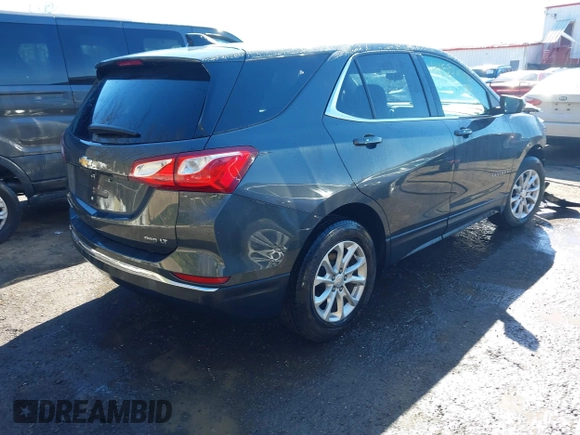 2019 Chevrolet Equinox LT with VIN 2GNAXUEV4K6187658, listed as a IAAI auction lot 41552383 with 107,543 mi miles and . Bid and sale history available at DreamBid. Image 4.
