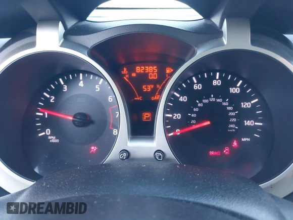 2015 Nissan Juke S with VIN JN8AF5MR8FT506101, listed as a IAAI auction lot 41821545 with 82,385 mi miles. Bid and sale history available at carsss.com. Image 7.