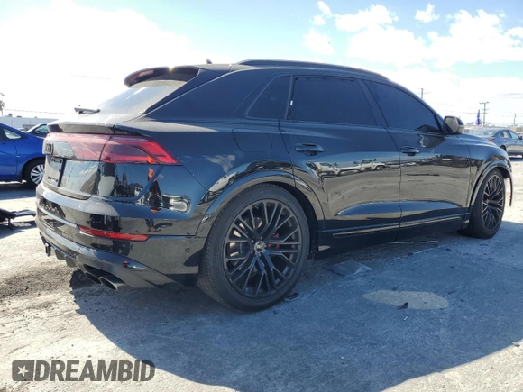 2024 Audi SQ8 Premium Plus with VIN WA1AWBF19RD005714, listed as a Copart auction lot 47320035 with 30,654 mi miles and Salvage Title. Bid and sale history available at DreamBid. Image 3.