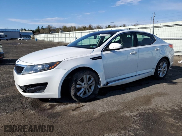 2012 Kia Optima EX with VIN 5XXGN4A7XCG083815, listed as a Copart auction lot 53355535 with 103,928 mi miles and Salvage Title. Bid and sale history available at carsss.com. Image 1.