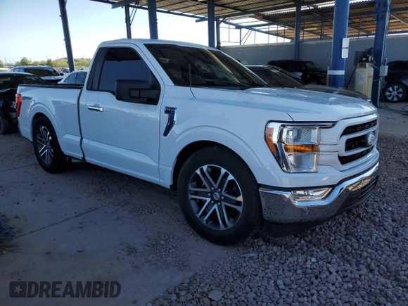 2022 Ford F-150 XL with VIN 1FTMF1C5XNKD23707, listed as a Copart auction lot 70062144 with 58,649 mi miles and Salvage title. Bid and sale history available at DreamBid. Image 4.