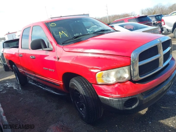 2005 Dodge Ram 1500 SLT with VIN 1D7HA18N85J581728, listed as a IAAI auction lot 41743367 with 158,111 mi miles. Bid and sale history available at carsss.com. Image 1.