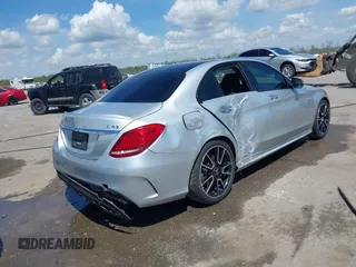 2017 Mercedes-Benz C 43 AMG with VIN 55SWF6EB4HU185817, listed as a IAAI auction lot 41821204 with 86,699 mi miles and . Bid and sale history available at DreamBid. Image 4.