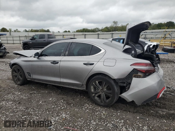 2022 Genesis G70 2.0T with VIN KMTG34TA2NU093249, listed as a Copart auction lot 73362604 with 55,844 mi miles and Salvage Title. Bid and sale history available at carsss.com. Image 2.