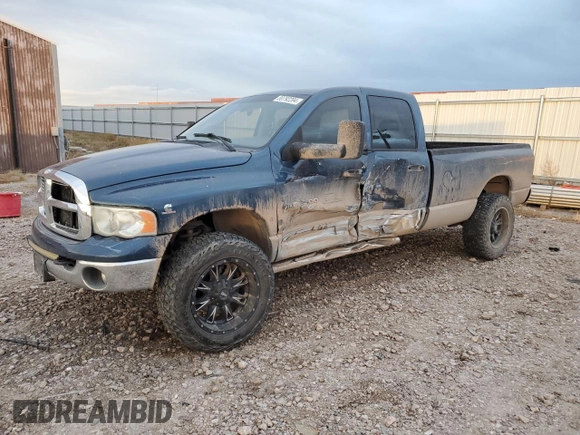 2005 Dodge 2500 SLT с VIN 3D7KS28C65G844680, выставлен на аукционе Copart как лот 80792204 с пробегом 280 914 миль миль и Списание • Salvage title. История ставок и продаж доступна на DreamBid. Изображение 1.