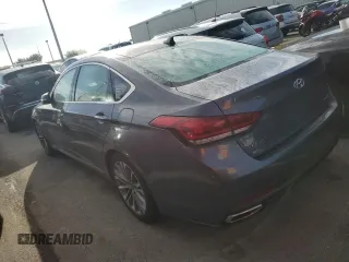2015 Hyundai Genesis 3.8L with VIN KMHGN4JE7FU022415, listed as a Copart auction lot 74740224 with 0 mi miles and Salvage Title. Bid and sale history available at carsss.com. Image 2.