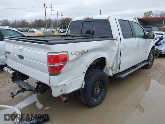 2011 Ford F-150 XLT with VIN 1FTFW1ET0BFD21778, listed as a IAAI auction lot 41382137 with 164,722 mi miles and . Bid and sale history available at DreamBid. Image 4.