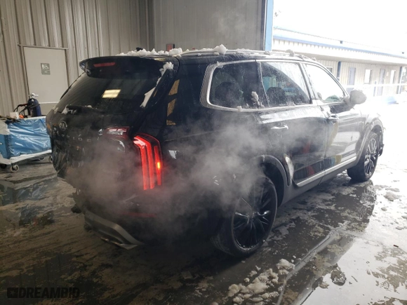 2021 Kia Telluride SX with VIN 5XYP54HC8MG128752, listed as a Copart auction lot 87823935 with 62,002 mi miles and Salvage Title. Bid and sale history available at carsss.com. Image 3.