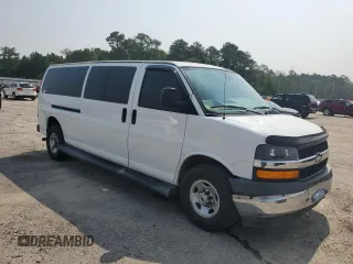 2019 Chevrolet Express Passenger LT with VIN 1GAZGPFG6K1263857, listed as a Copart auction lot 58987635 with 127,347 mi miles and Salvage title. Bid and sale history available at DreamBid. Image 4.