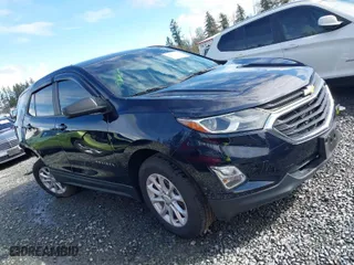 2020 Chevrolet Equinox LS with VIN 3GNAXSEV9LS649784, listed as a IAAI auction lot 41977188 with 57,982 mi miles. Bid and sale history available at carsss.com. Image 1.
