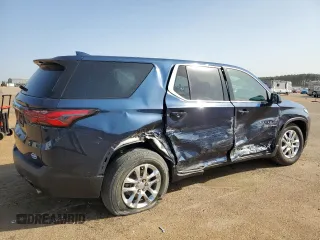 2023 Chevrolet Traverse LS with VIN 1GNERFKW4PJ206515, listed as a Copart auction lot 49480195 with 53,521 mi miles and Salvage Title. Bid and sale history available at carsss.com. Image 3.