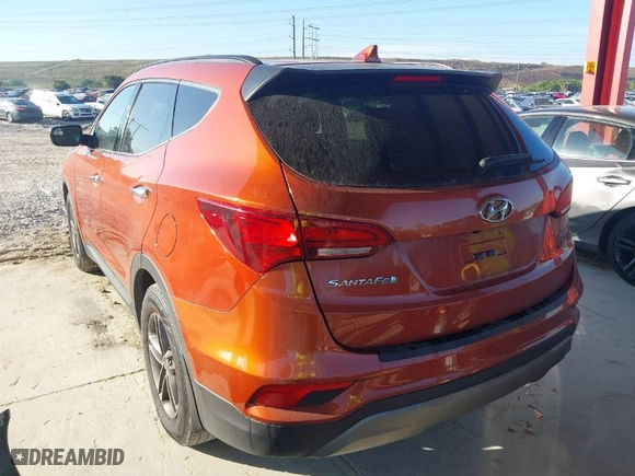 2018 Hyundai Santa Fe Sport 2.4L with VIN 5XYZU3LB2JG520660, listed as a IAAI auction lot 41461864 with 108,462 mi miles. Bid and sale history available at carsss.com. Image 3.