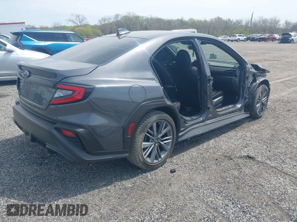 2024 Subaru WRX with VIN JF1VBAB67R9810943, listed as a IAAI auction lot 42010462 with 9,002 mi miles and . Bid and sale history available at DreamBid. Image 4.
