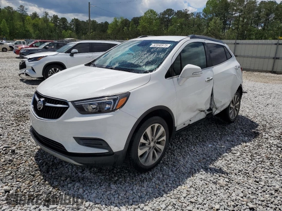 2019 Buick Encore Preferred with VIN KL4CJASB0KB757500, listed as a Copart auction lot 52890975 with 80,787 mi miles and Salvage Title. Bid and sale history available at carsss.com. Image 1.