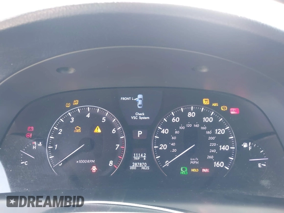 2008 Lexus LS 460 with VIN JTHBL46F185079274, listed as a IAAI auction lot 42219303 with 287,870 mi miles and . Bid and sale history available at DreamBid. Image 7.