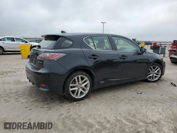 2017 Lexus CT 200h with VIN JTHKD5BH8H2289060, listed as a Copart auction lot 55326975 with 97,580 mi miles and Salvage title. Bid and sale history available at DreamBid. Image 3.