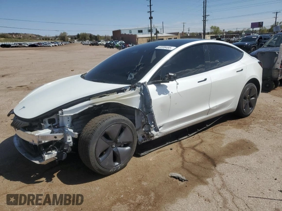 2022 Tesla Model 3 Long Range with VIN 5YJ3E1EB8NF315619, listed as a Copart auction lot 53336485 with Not Provided miles and Salvage Title. Bid and sale history available at DreamBid. Image 1.