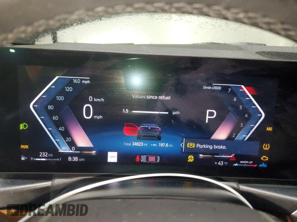 2024 BMW 4 Series 430i z VIN WBA23AT01RCP59248, wystawiony jako Copart lot #46714575 z przebiegiem 34 623 mil mil oraz Tytuł czysty. Historia ofert i sprzedaży dostępna na DreamBid. Obrazek 9.