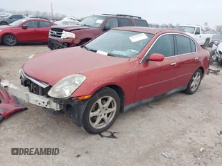 2003 Infiniti G35 w/Leather with VIN JNKCV51E33M306630, listed as a IAAI auction lot 41518649 with 173,087 mi miles. Bid and sale history available at carsss.com. Image 18.