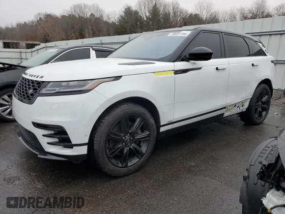 2021 Land Rover Range Rover Velar R-Dynamic S with VIN SALYT2EX5MA314571, listed as a Copart auction lot 38637784 with 21,728 mi miles. Bid and sale history available at carsss.com. Image 1.