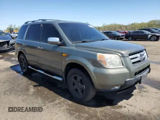 2007 Honda Pilot EX-L with VIN 2HKYF18577H537114, listed as a Copart auction lot 54310475 with 225,052 mi miles and Salvage Title. Bid and sale history available at carsss.com. Image 4.
