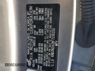 2015 Kia Soul with VIN KNDJN2A28F7236350, listed as a Copart auction lot 41474255 with 92,958 mi miles and Salvage Title. Bid and sale history available at carsss.com. Image 12.