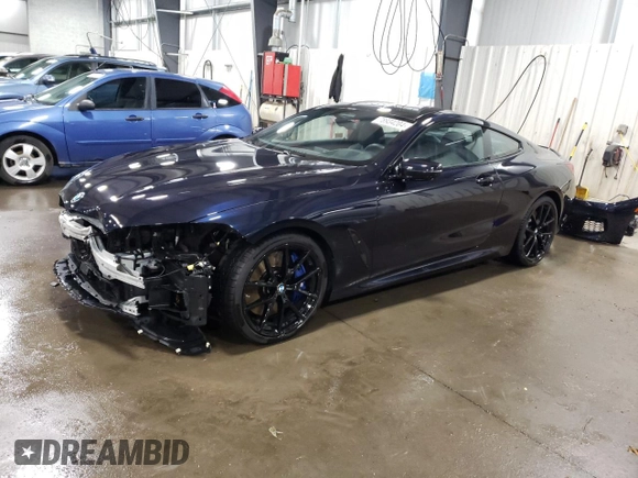 2019 BMW 8 Series M850i xDrive with VIN WBABC4C59KBJ35898, listed as a Copart auction lot 78934204 with 35,112 mi miles and Salvage Title. Bid and sale history available at carsss.com. Image 1.