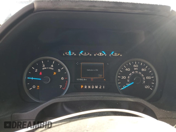 2017 Ford F-150 XL with VIN 1FTFX1EFXHFB12886, listed as a Copart auction lot 45378415 with 101,652 mi miles and Salvage Title. Bid and sale history available at carsss.com. Image 9.