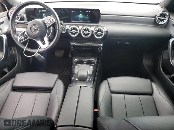 2021 Mercedes-Benz A 220 with VIN W1K3G4EB9MJ316934, listed as a Copart auction lot 53976145 with 37,131 mi miles and Salvage title. Bid and sale history available at DreamBid. Image 8.