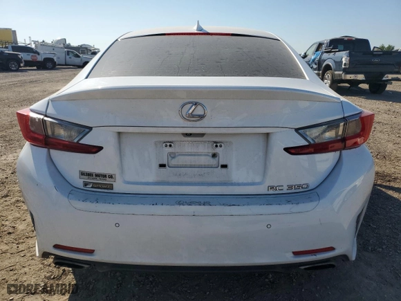 2015 Lexus RC 350 with VIN JTHHE5BC0F5004438, listed as a Copart auction lot 72926044 with 85,969 mi miles and Salvage Title. Bid and sale history available at carsss.com. Image 6.