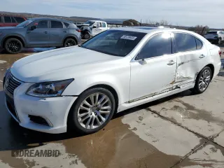 2014 Lexus LS 460 L with VIN JTHGL5EF3E5053199, listed as a Copart auction lot 88128655 with 204,969 mi miles and Salvage title. Bid and sale history available at DreamBid. Image 1.