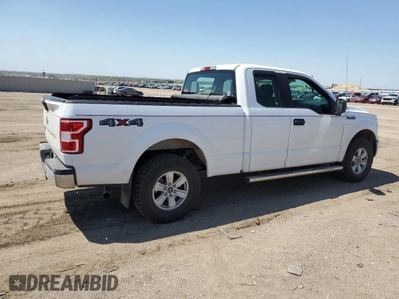 2018 Ford F-150 XL with VIN 1FTEX1EB4JKF21861, listed as a Copart auction lot 55510405 with 45,035 mi miles and Salvage title. Bid and sale history available at DreamBid. Image 3.
