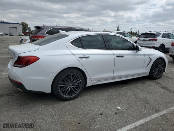 2019 Genesis G70 2.0T Advanced with VIN KMTG34LA1KU026797, listed as a Copart auction lot 50810975 with 30,207 mi miles and Salvage Title. Bid and sale history available at carsss.com. Image 3.