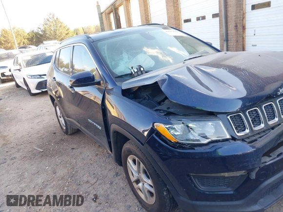 2020 Jeep Compass Sport z VIN 3C4NJCAB1LT169603, wystawiony jako IAAI lot #40993649 z przebiegiem 99 196 mil mil oraz . Historia ofert i sprzedaży dostępna na DreamBid. Obrazek 1.