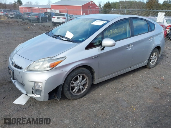 2011 Toyota Prius I with VIN JTDKN3DU8B5339040, listed as a IAAI auction lot 41729244 with 213,628 mi miles. Bid and sale history available at carsss.com. Image 2.