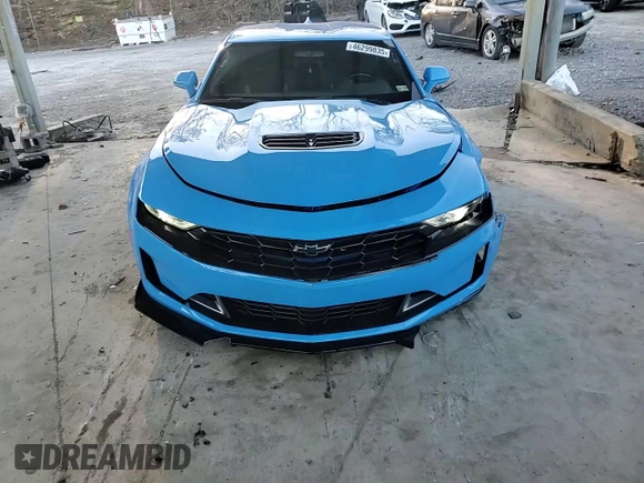 2022 Chevrolet Camaro LT1 with VIN 1G1FF1R75N0125347, listed as a Copart auction lot 46299835 with 35,875 mi miles and Salvage Title. Bid and sale history available at carsss.com. Image 10.