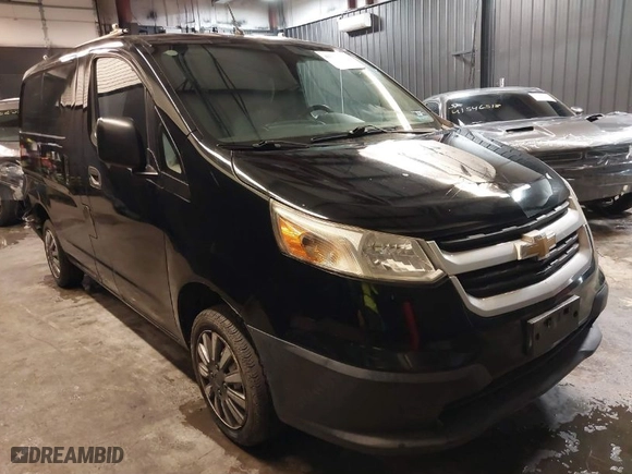 2015 Chevrolet City Express Cargo Van LS with VIN 3N63M0YN0FK714999, listed as a IAAI auction lot 41557872 with 168,030 mi miles. Bid and sale history available at carsss.com. Image 1.