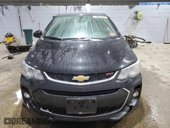 2017 Chevrolet Sonic LT with VIN 1G1JD6SH4H4135140, listed as a Copart auction lot 89047375 with 119,474 mi miles and Salvage Title. Bid and sale history available at carsss.com. Image 5.