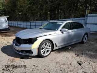 2018 BMW 7 Series 750i with VIN WBA7F0C53JGM22810, listed as a Copart auction lot 72796303 with 63,047 mi miles. Bid and sale history available at carsss.com. Image 1.