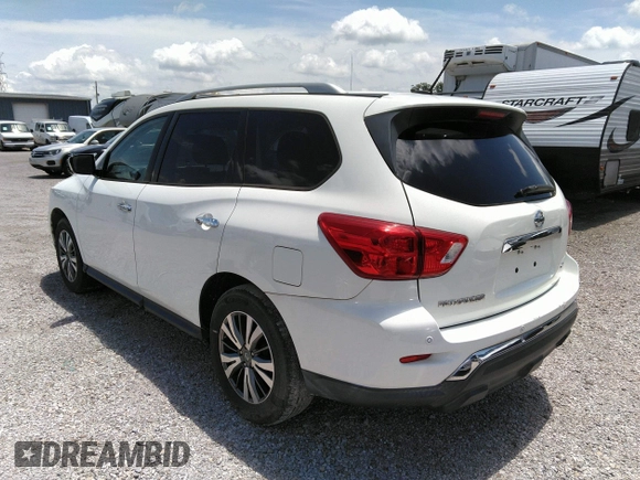 2017 Nissan Pathfinder SV with VIN 5N1DR2MN8HC665291, listed as a IAAI auction lot 42560354 with 190,336 mi miles and . Bid and sale history available at DreamBid. Image 3.