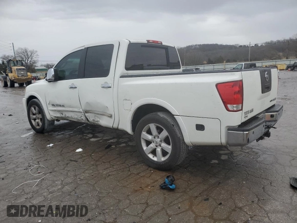 2009 Nissan Titan LE with VIN 1N6BA07D29N307293, listed as a Copart auction lot 42813355 with 259,046 mi miles and Salvage Title. Bid and sale history available at carsss.com. Image 2.