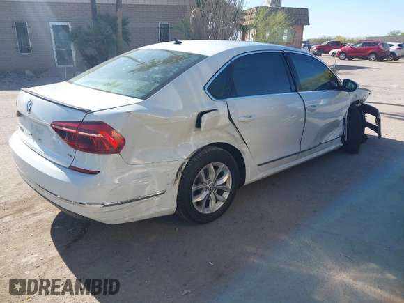 2017 Volkswagen Passat S with VIN 1VWAT7A33HC083492, listed as a IAAI auction lot 42117212 with 96,994 mi miles and . Bid and sale history available at DreamBid. Image 4.