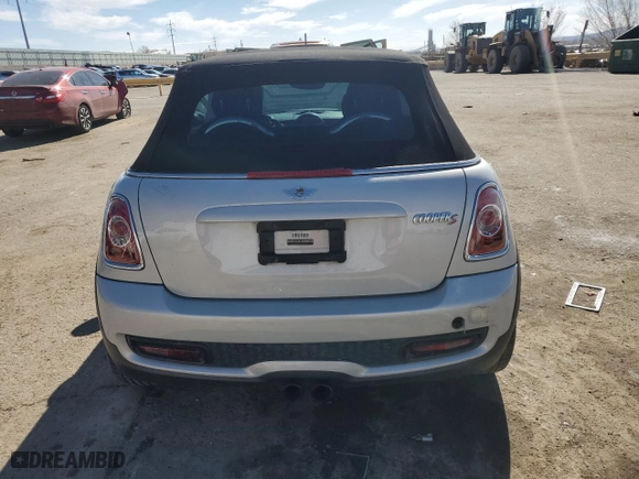 2012 MINI Cooper Convertible S with VIN WMWZP3C58CT550106, listed as a Copart auction lot 45629035 with 104,851 mi miles and Salvage Title. Bid and sale history available at carsss.com. Image 6.