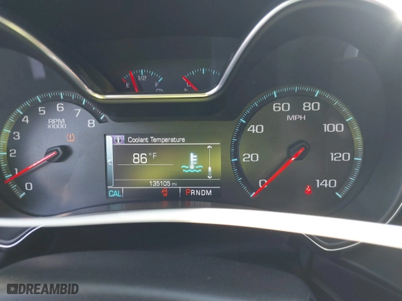 2016 Chevrolet Impala LT with VIN 2G1115S36G9117628, listed as a IAAI auction lot 41260452 with 135,105 mi miles. Bid and sale history available at carsss.com. Image 7.