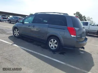 2005 Nissan Quest with VIN 5N1BV28U85N114573, listed as a IAAI auction lot 41841082 with 1 mi miles. Bid and sale history available at carsss.com. Image 3.